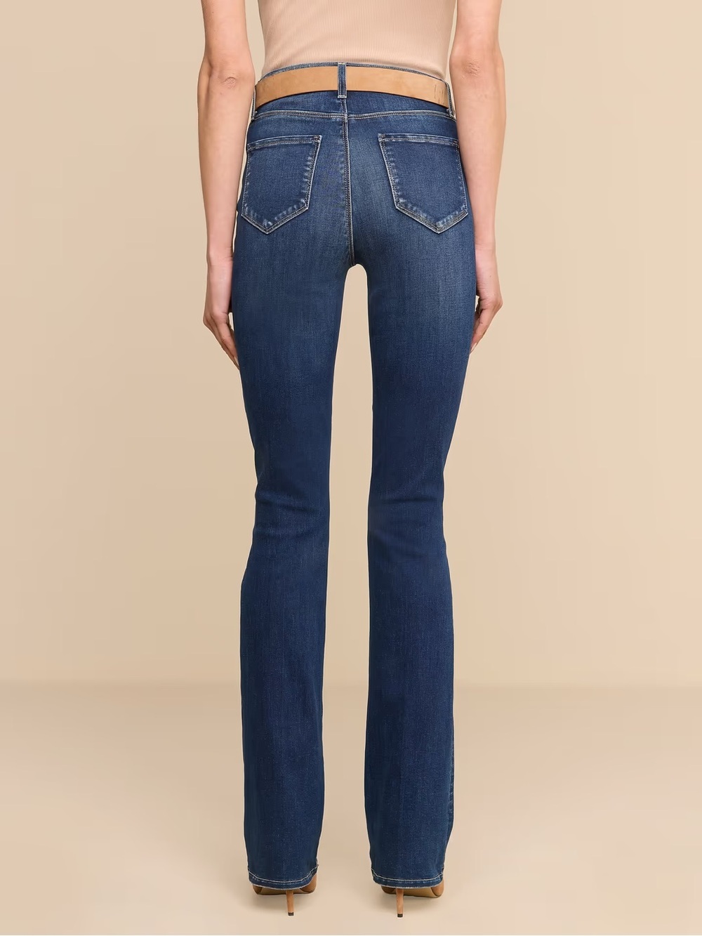 NWT L’AGENCE Selma High Rise Sleek Baby Boot Flare Jeans Size 23 Columbia Wash - Picture 15 of 15